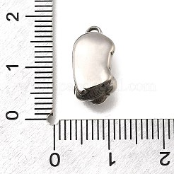 レトロな304ステンレススチールペンダント  豚のチャーム  アンティークシルバー  16x8x8mm  穴：1.6mm&nbsp;STAS-L284-12AS