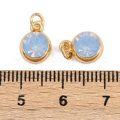Brass Pave Cubic Zirconia Pendants&nbsp;KK-H078-05G