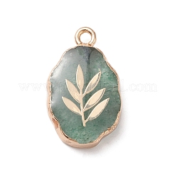 Natural Green Strawberry Quartz Pendants&nbsp;G-K333-01G