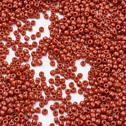 TOHO日本のシードビーズ  ラウンド  11/0  （46l）不透明なテラコッタ  2x1.5mm  穴：0.5mm  約42000個/ポンド&nbsp;SEED-F002-2mm-46L