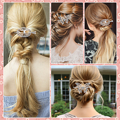 6 Sets 2 Styles Alloy Hair Sticks&nbsp;OHAR-ME0001-18