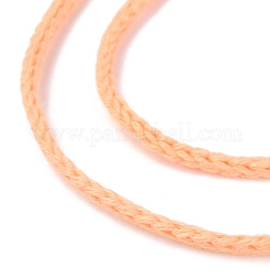 コットン糸  DIYの工芸品について  ギフトラッピングとジュエリー作り  ライトサーモン  3mm  約150m /ロール&nbsp;OCOR-F013-06