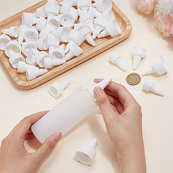 48スタイルのプラスチックツイストボトルキャップ4個  スクイズボトル交換用キャップ  のり調剤ボトル用  工芸品の修理と芸術  ホワイト  38~42x21~27mm  内径：18~24mm  12個/スタイル&nbsp;FIND-BC0004-01