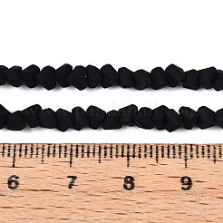Frosted Opaque Glass Beads Strands&nbsp;GLAA-N017-4mm-01