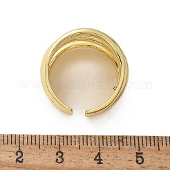 Brass Multi-layer Cuff Finger Rings&nbsp;RJEW-C120-03G