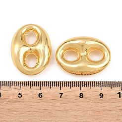 Brass Oval Links Connector Charms&nbsp;KK-H292-47G-01