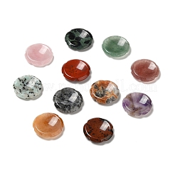 天然混合心配石  花の形  37.5~38x38x7~7.5mm&nbsp;G-E586-01