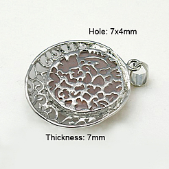 Rose Quartz Pendants&nbsp;G-C075-2