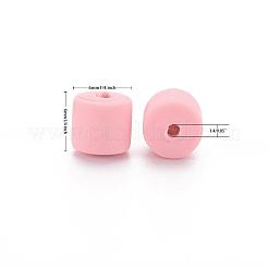 樹脂粘土ビーズ連売り  コラム  ミスティローズ  5~7x6mm  穴：1.5~2mm  約61~69個/連  15.74インチ&nbsp;CLAY-T001-C26