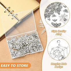 45pcs9スタイルチベットスタイルアロイペンダント  昆虫チャーム  アンティークシルバー  12.5~53.5x14~46x2~6.5mm  穴：1.4mm&nbsp;FIND-YW0012-12