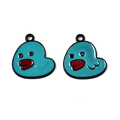 Spray Painted Alloy Enamel Pendants&nbsp;LS-ENAM-T020-28-RS