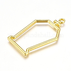 Zinc Alloy Open Back Bezel Pendants&nbsp;PALLOY-D199-20G