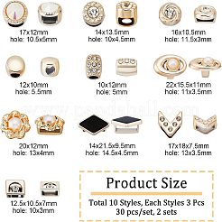 ABS Plastic Slide Charms&nbsp;OHAR-NB0001-23