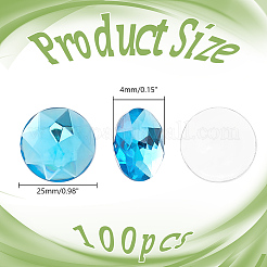 100Pcs Plastic Cabochons&nbsp;KY-HY0001-18C