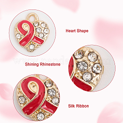 20Pcs 2 Colors Alloy Rhinestone Pendants&nbsp;FIND-CA0007-26