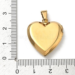 304 Stainless Steel Locket Pendants&nbsp;STAS-H255-02G