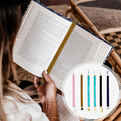 6Pcs Single Face Velvet Bookmark&nbsp;AJEW-PH01715