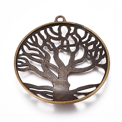 Tibetan Style Pendant Cabochon Settings&nbsp;LS-TIBEP-A23210-AB-FF