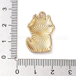 メッキ合金エナメルチャームラック  ゴールドカラー  猫のチャーム  ミックスカラー  25x17x3mm  穴：2mm&nbsp;FIND-Q099-12G