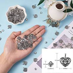 200Pcs 2 Style Tibetan Style Alloy Pendants&nbsp;FIND-SZ0002-33AS