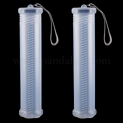 2Pcs Extendable Plastic Paint Brush Case&nbsp;AJEW-GF0013-01