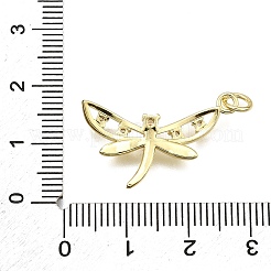 Brass Micro Pave Cubic Zirconia Pendants&nbsp;KK-Z100-18G