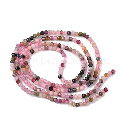 Natural Pink Tourmaline Beads Strands&nbsp;G-F596-06-2mm