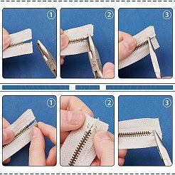 Zinc Alloy Zipper Sliders & Zipper On The Top of The Plug&nbsp;FIND-PH0021-82