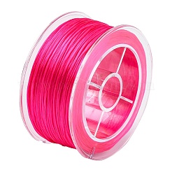 フラット弾性クリスタルストリング  弾性ビーズ糸  ストレッチブレスレット作り用  サクランボ色  0.8mm  約98.43ヤード（90m）/箱&nbsp;EW-YW0001-07B