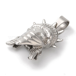 Non-Tarnish 304 Stainless Steel Pendants&nbsp;STAS-Z075-10P