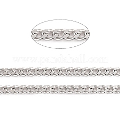 Tarnish Resistant 304 Stainless Steel Cuban Link Chains&nbsp;CHS-K016-03B-P