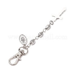 Cross & Oval with Virgin Mary Tibetan Style Alloy Pendant Decorations&nbsp;HJEW-JM02732