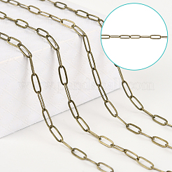 10M Brass Paperclip Chains&nbsp;CHC-SP0001-08A-AB