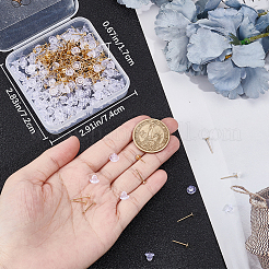 304ステンレススチールスタッドピアス金具200個  フラットラウンドイヤリングのセッティング  200個のプラスチック製イヤーナット付き  18KGP本金メッキ  12x4mm  ピン：0.8mm&nbsp;STAS-BBC0003-26