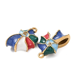 304 Stainless Steel Enamel Pendants&nbsp;STAS-N114-11G-02