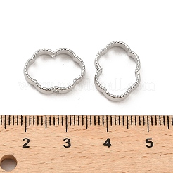 合金ビーズフレーム  雲  プラチナ  12x15x6x3.5mm  穴：1.2mm&nbsp;PALLOY-R145-24A-P