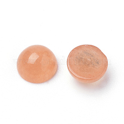 Natural White Jade Cabochons&nbsp;G-R416-6mm-55