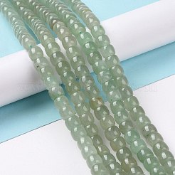 天然石グリーンアベンチュリンビーズ連売り  コラム  6x8mm  穴：1.2mm  約60個/連  14.76インチ（37.5cm）&nbsp;G-G990-C02