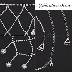 2Pcs Iron Rhinestone Sexy Shoulder Bra Body Chain&nbsp;FIND-GF0006-74A