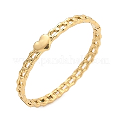 304 Stainless Steel Hinged Bangles for Women&nbsp;AJEW-P127-27G