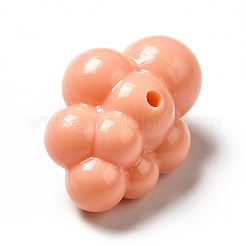 マカロンカラー不透明アクリルビーズ  雲  ミックスカラー  25x17x13mm  穴：1.6mm  約250個/500g&nbsp;MACR-J122-08A