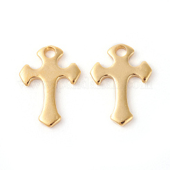 201 Stainless Steel Tiny Cross Charms&nbsp;LS-STAS-F192-079G