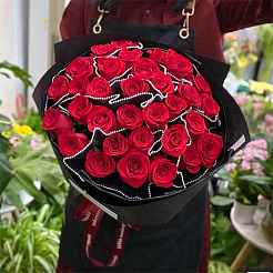 ポリエステルフラワーブーケラッピングメッシュペーパー  Abs プラスチック模造パール エッジ  花束包装紙しわウェーブネット糸  バレンタインデーのために  結婚式  誕生日の装飾  ブラック  270mm  3.77~4 M /袋&nbsp;ORIB-WH0005-08B