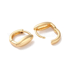 女性用馬の目真鍮フープピアス  18KGP本金メッキ  11.5x12x4.5mm&nbsp;EJEW-B056-16G