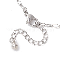 304 Stainless Steel Paperclip Chain Bracelets for Women&nbsp;BJEW-JB12535