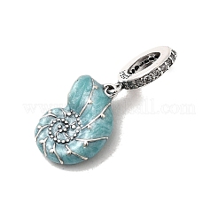 925 Sterling Silver European Dangle Charms&nbsp;STER-Z013-02P-02