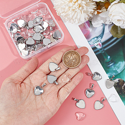 DIY Blank Heart Pendant Making Kit&nbsp;DIY-UN0005-51