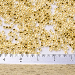 MIYUKIデリカビーズ  シリンダー  日本製シードビーズ  11/0  金並ぶ  （db0033) 24ktゴールドライニングクリスタル  1.3x1.6mm  穴：0.8mm  約100000個/500g&nbsp;SEED-MY11-DB0033