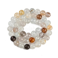天然トパーズビーズ連売り  ラウンド  8~8.5mm  穴：1.2mm  約46~48個/連  15.55''（38~39.5センチメートル）&nbsp;G-H062-A03-02
