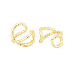 Rack Plating Brass Cuff Earrings for Women&nbsp;EJEW-P278-01G